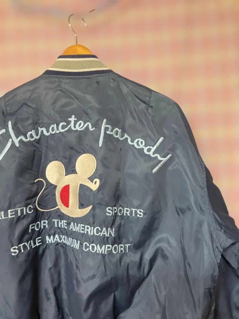 90ビンテージ◼️チャンピオンマウス・スタジャン・ジャケット◼️MA-1