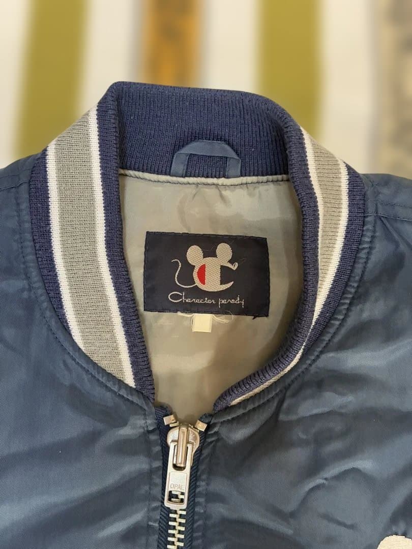 90ビンテージ◼️チャンピオンマウス・スタジャン・ジャケット◼️MA-1