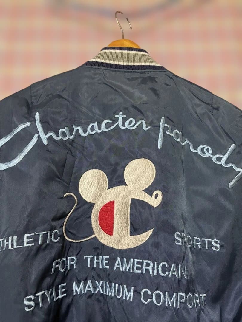 90ビンテージ◼️チャンピオンマウス・スタジャン・ジャケット◼️MA-1