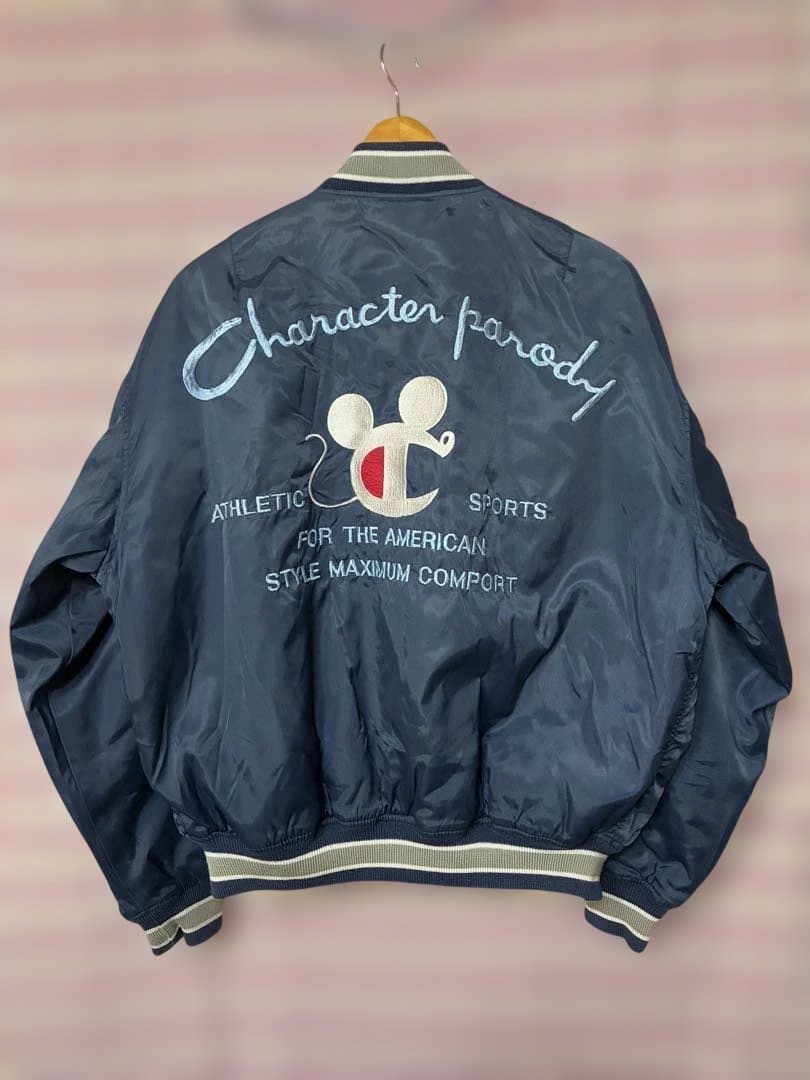 90ビンテージ◼️チャンピオンマウス・スタジャン・ジャケット◼️MA-1