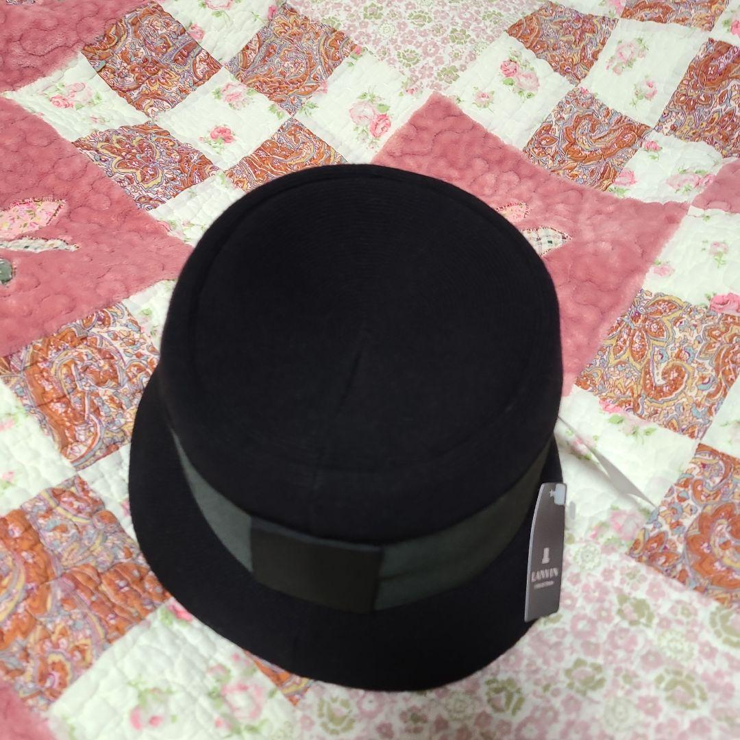 LANVIN黒いバケットハット M~Sサイズ