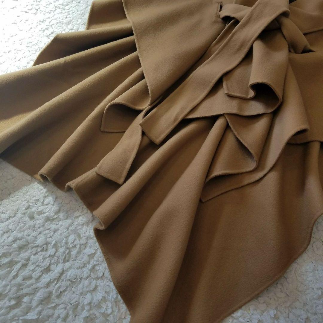 美品✨Theory セオリー ポンチョ ケープコート リバーコート ベルト付