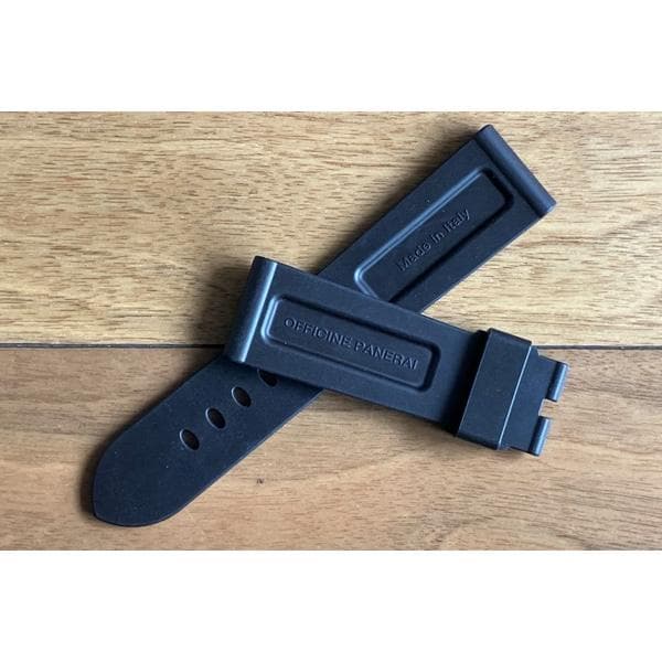 PANERAI パネライ 純正 24mm 尾錠用 ラバー ベルト ブラウン