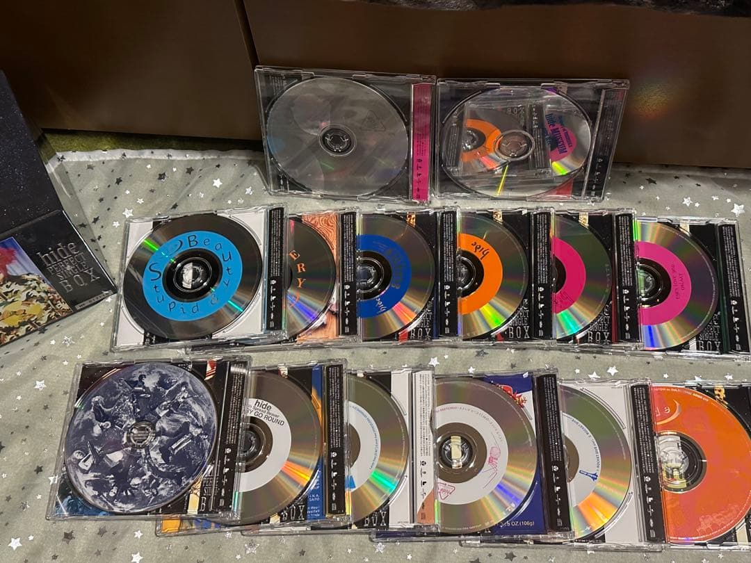 hide PERFECT SINGLE BOX CD DVD ギター フィギュア