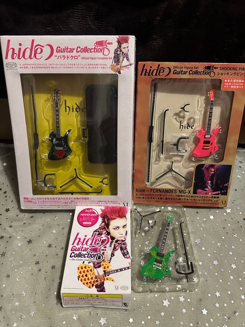 hide PERFECT SINGLE BOX CD DVD ギター フィギュア