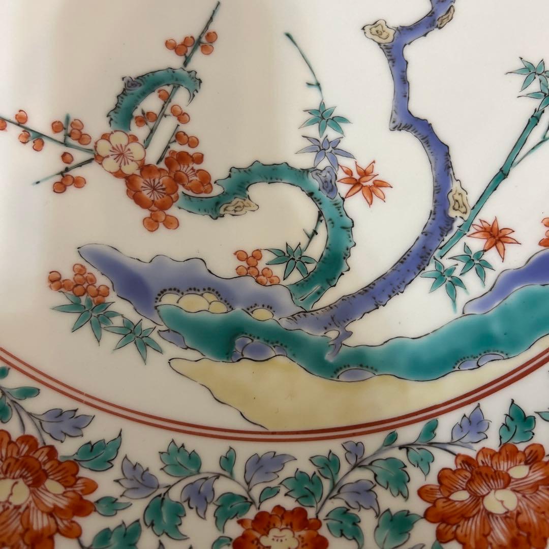 ★おまけ付き★奥川俊右衛門　36cm 大皿　額皿　飾り皿　絵皿　共箱付き