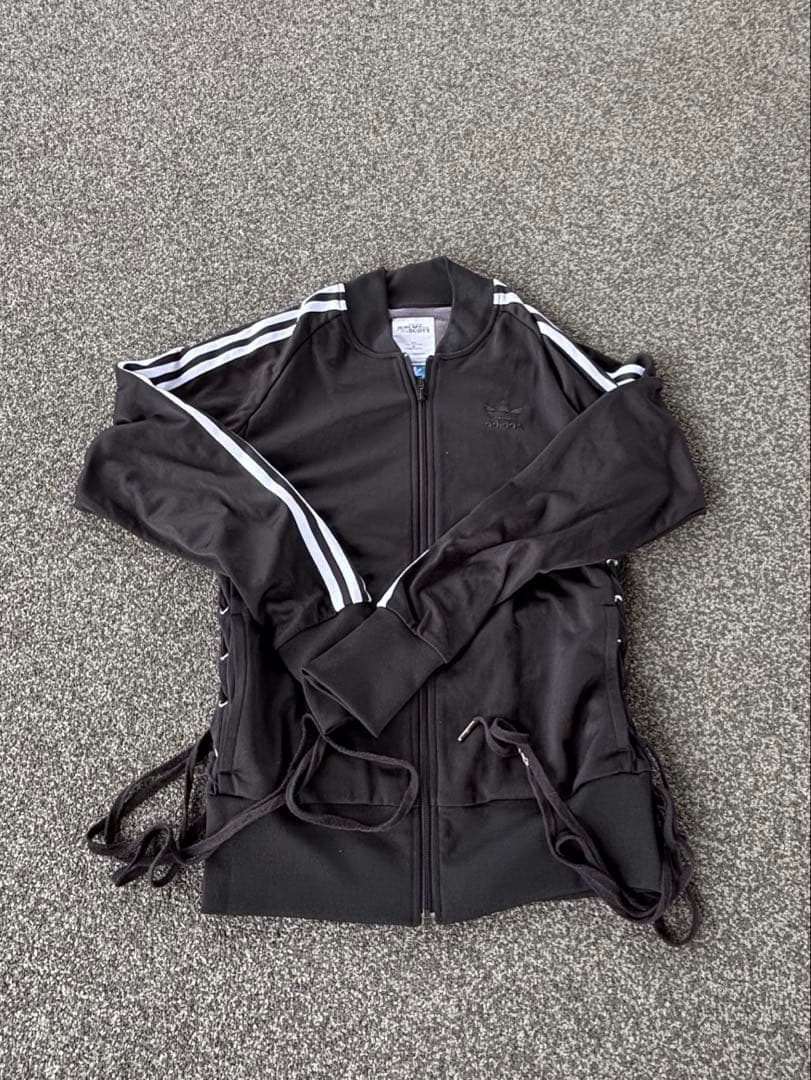 adidas Jeremy Scott ブラック トラックジャケット y2k