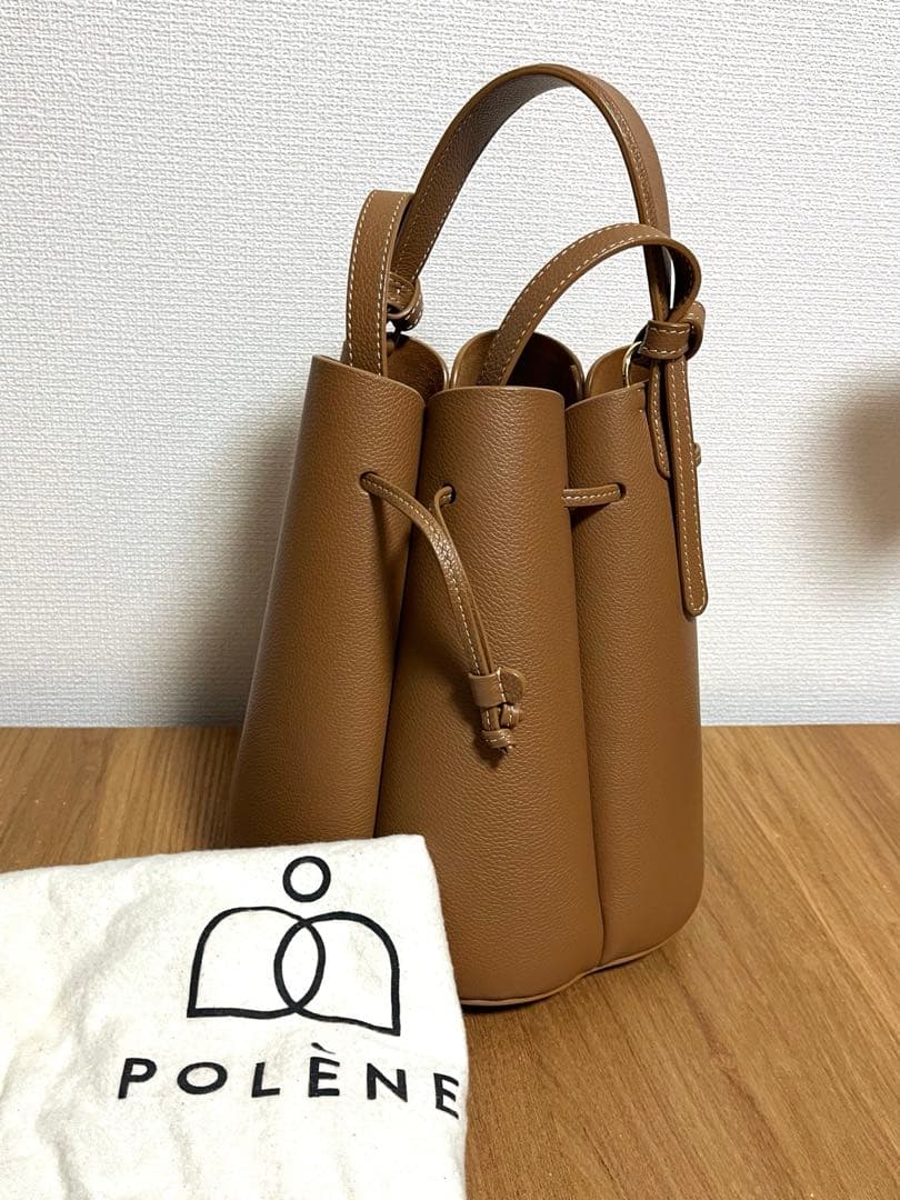 【on】正規品　美品　POLENE ポレーヌ　カヌレバック　huit 大