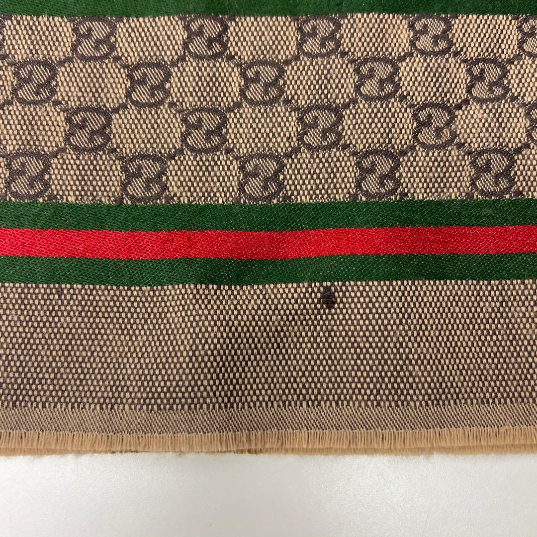 【値下げ】 グッチ GUCCI マフラー ストール GG シェリーライン シルク