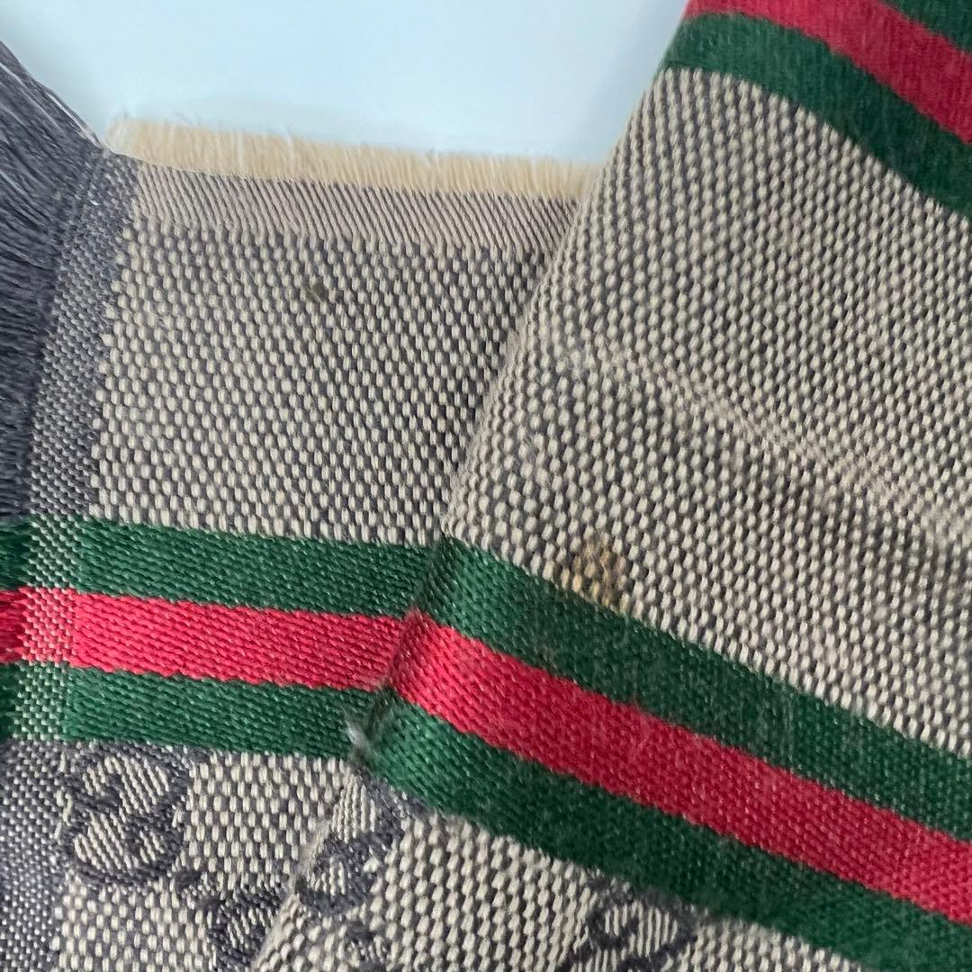 【値下げ】 グッチ GUCCI マフラー ストール GG シェリーライン シルク