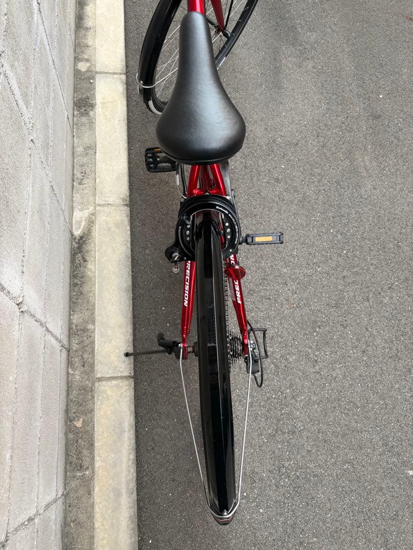 <両タイヤ新品>クロスバイク　RED