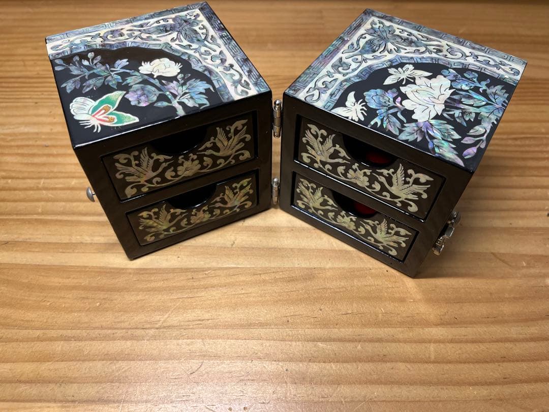 螺鈿装飾　ジュエリーボックス