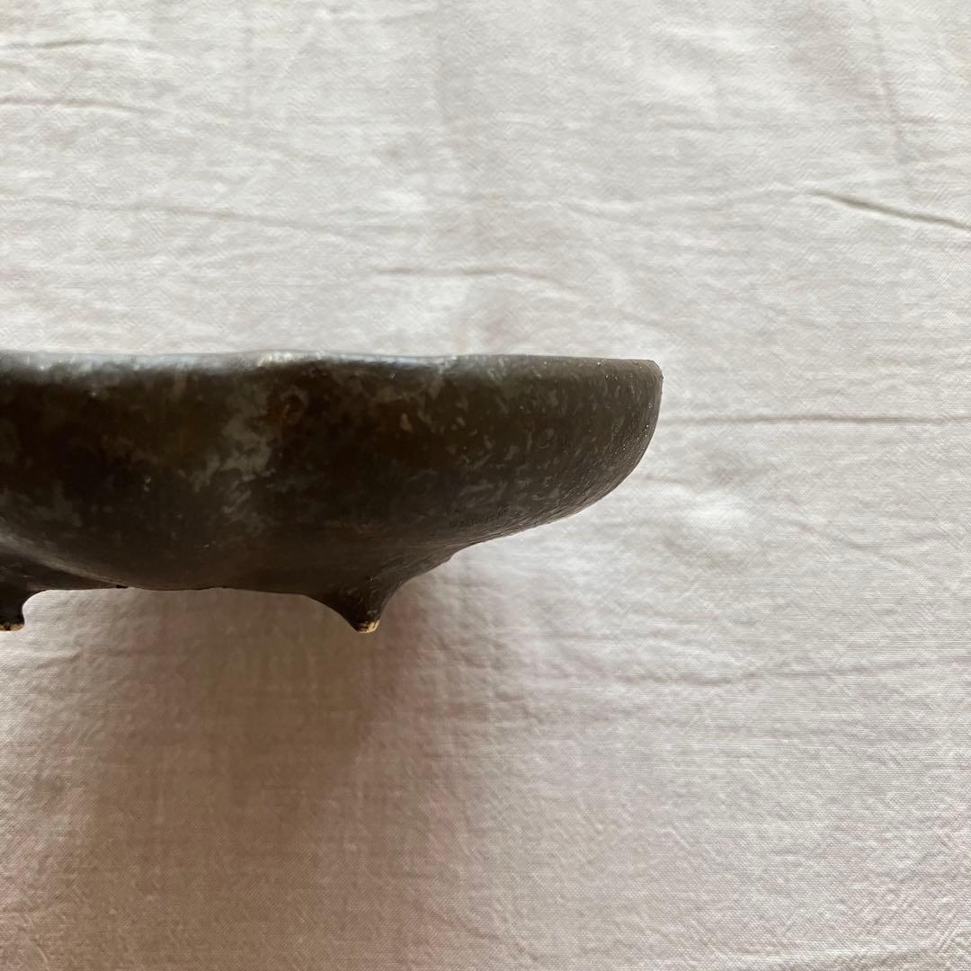 【新品未使用】安福由美子　脚付　フリル皿　2点セット