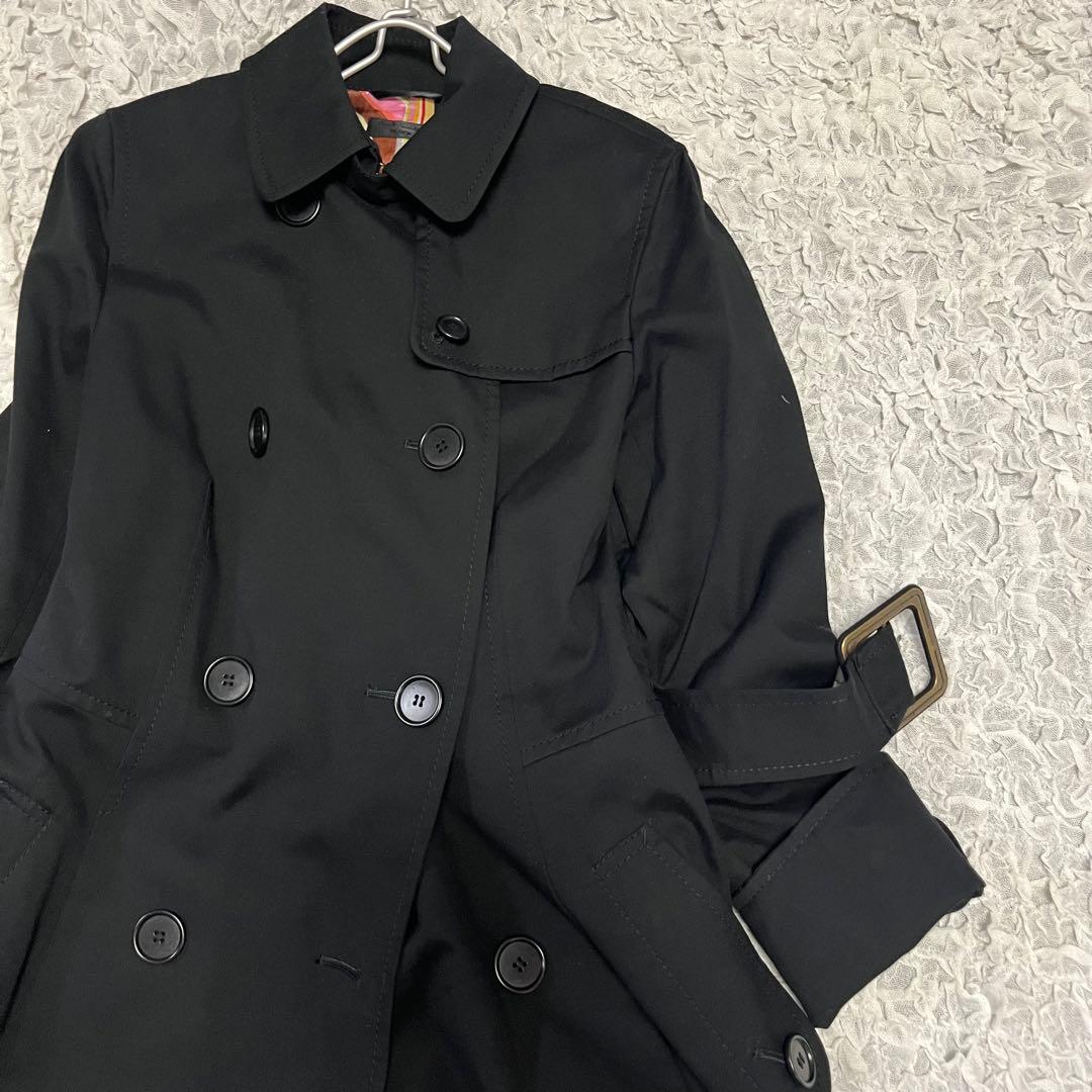 人気 マルチカラー【ポールスミス Paul Smith】美品トレンチコート XL