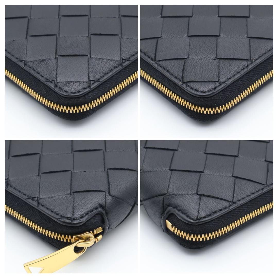 【超極美品】BOTTEGAVENETA コンパクトジップウォレット　黒