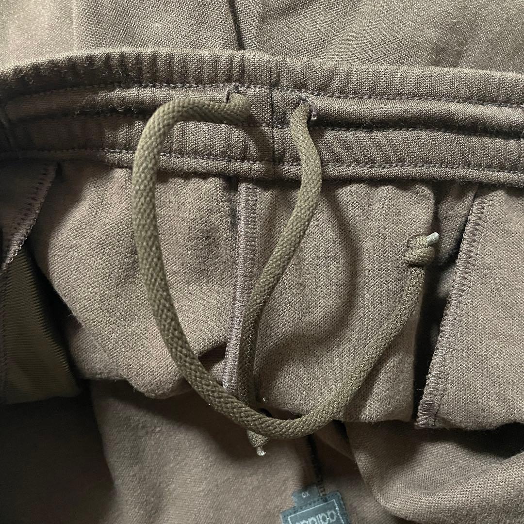 adidasアディダストラックパンツジャージ茶色ブラウン刺繍ロゴワイドフレア希少