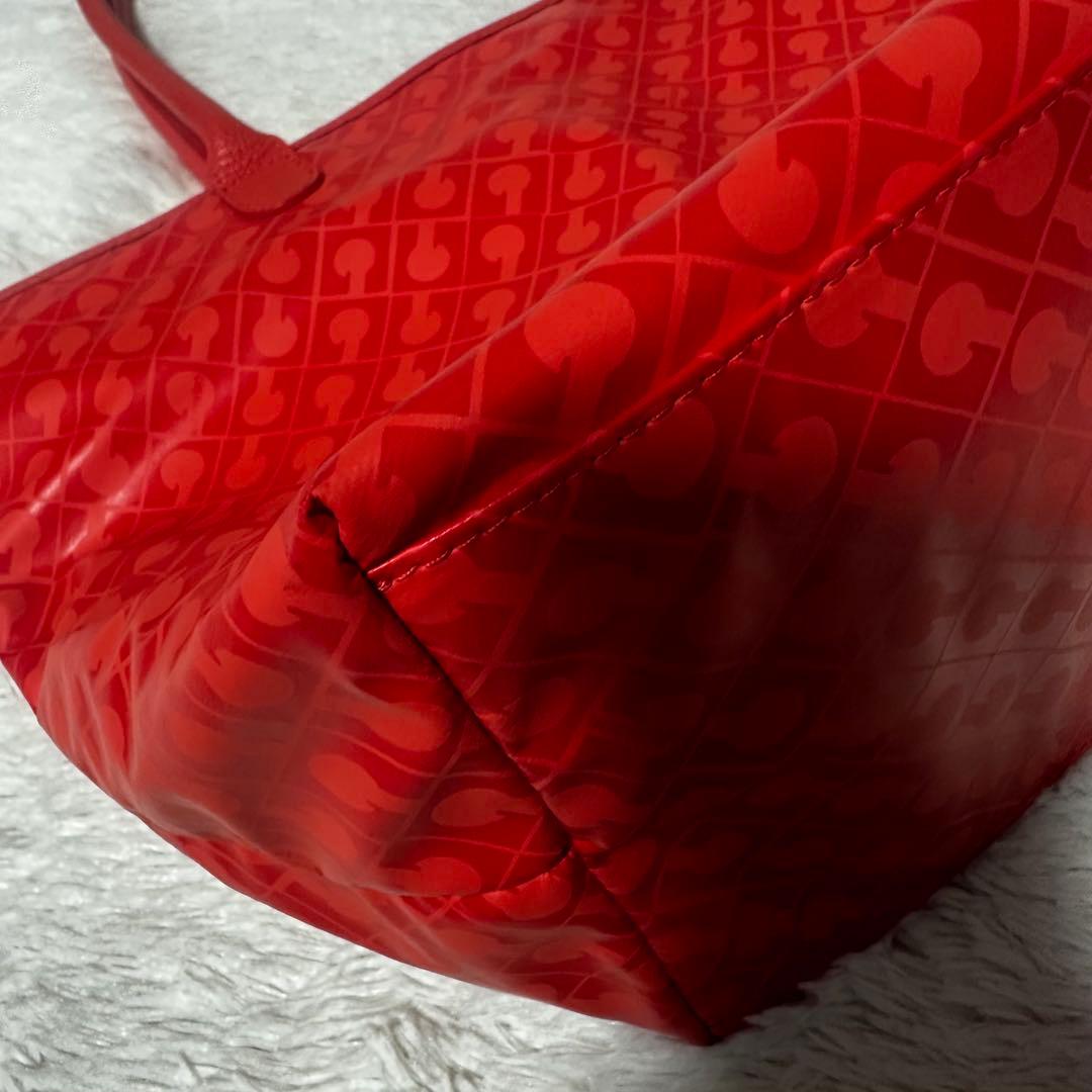 美品 GHERARDINI ソフティ　トートバッグ　総柄　大容量　A4可