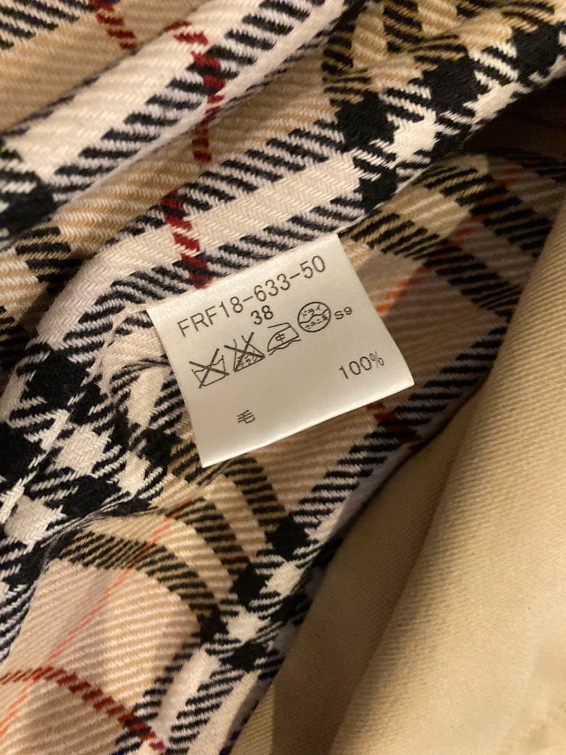 Burberry ベージュトレンチコート サイズ38 100%コットン