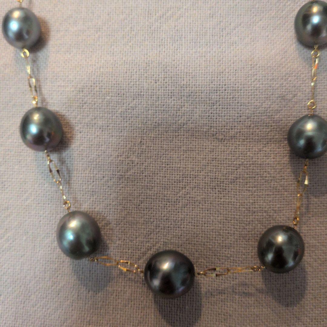 ペルラジオーネ黒蝶真珠ネックレス