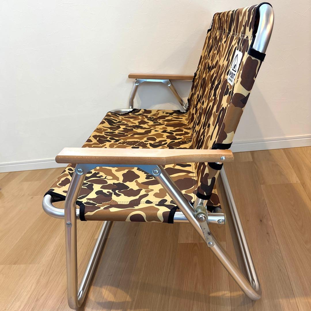 キャプテンスタッグ　カモフラ アルミベンチ