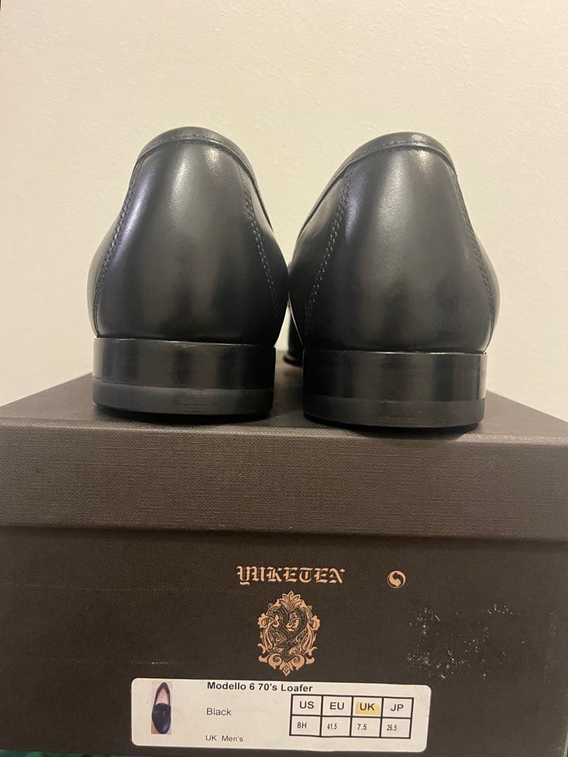 新品！【YUKETEN】 \"Modello 6\" 70s Loafer 黒