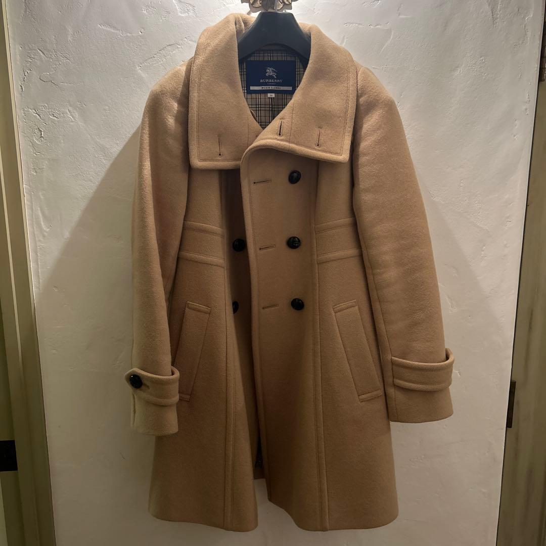 BURBERRY BLUE LABEL ウールピーコート 38