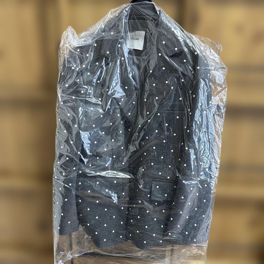 新品 CLANE クラネ パールジャケット PEARL DOT JACKET