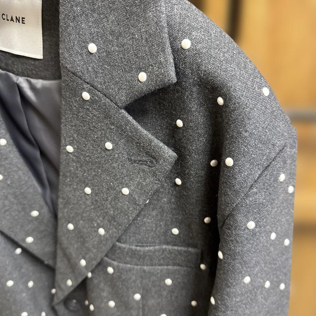 新品 CLANE クラネ パールジャケット PEARL DOT JACKET