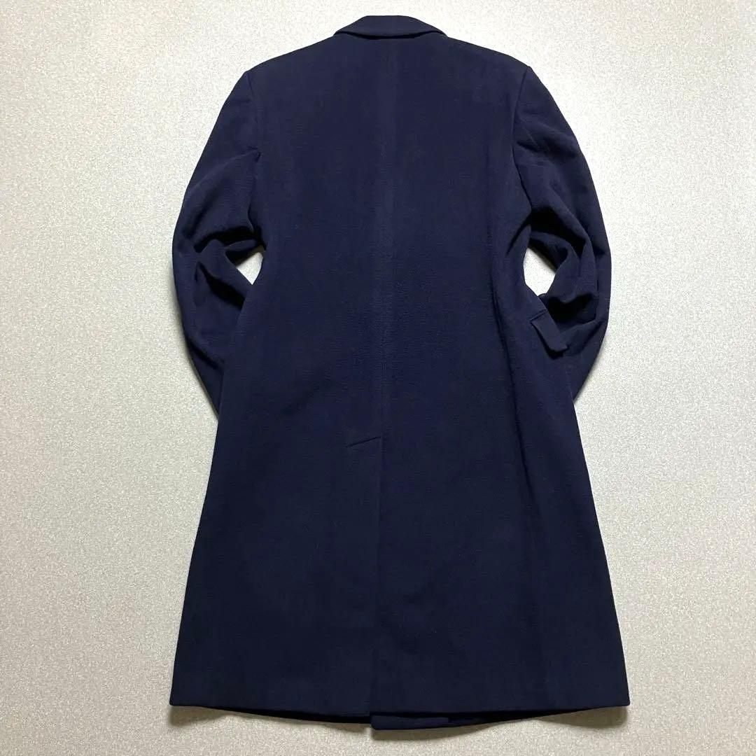 【英国製✨ピュアラムウール】アクアスキュータム ダブルチェスターコート Lサイズ