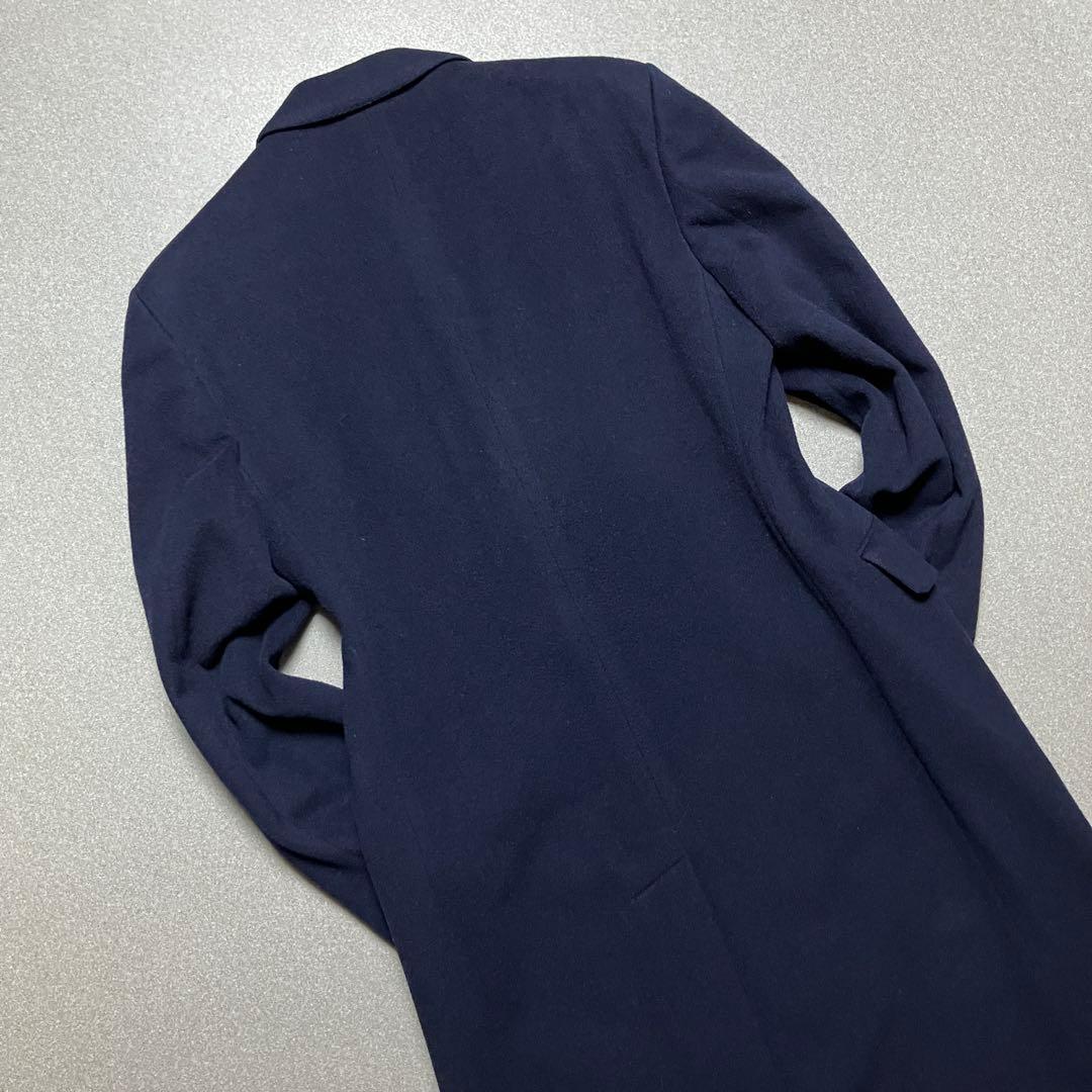 【英国製✨ピュアラムウール】アクアスキュータム ダブルチェスターコート Lサイズ