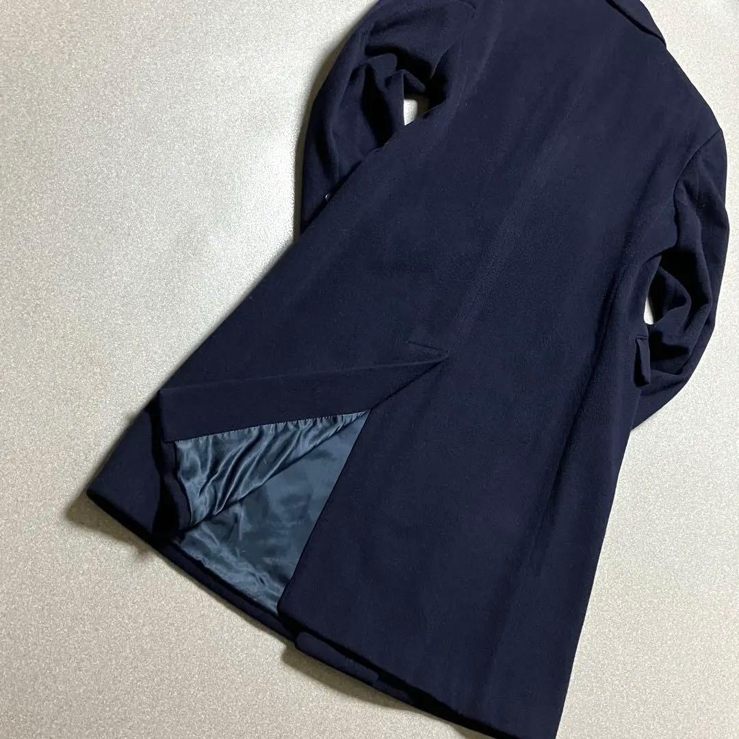 【英国製✨ピュアラムウール】アクアスキュータム ダブルチェスターコート Lサイズ