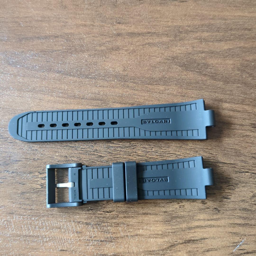 BVLGARI ブラック ラバーベルト新品正規品