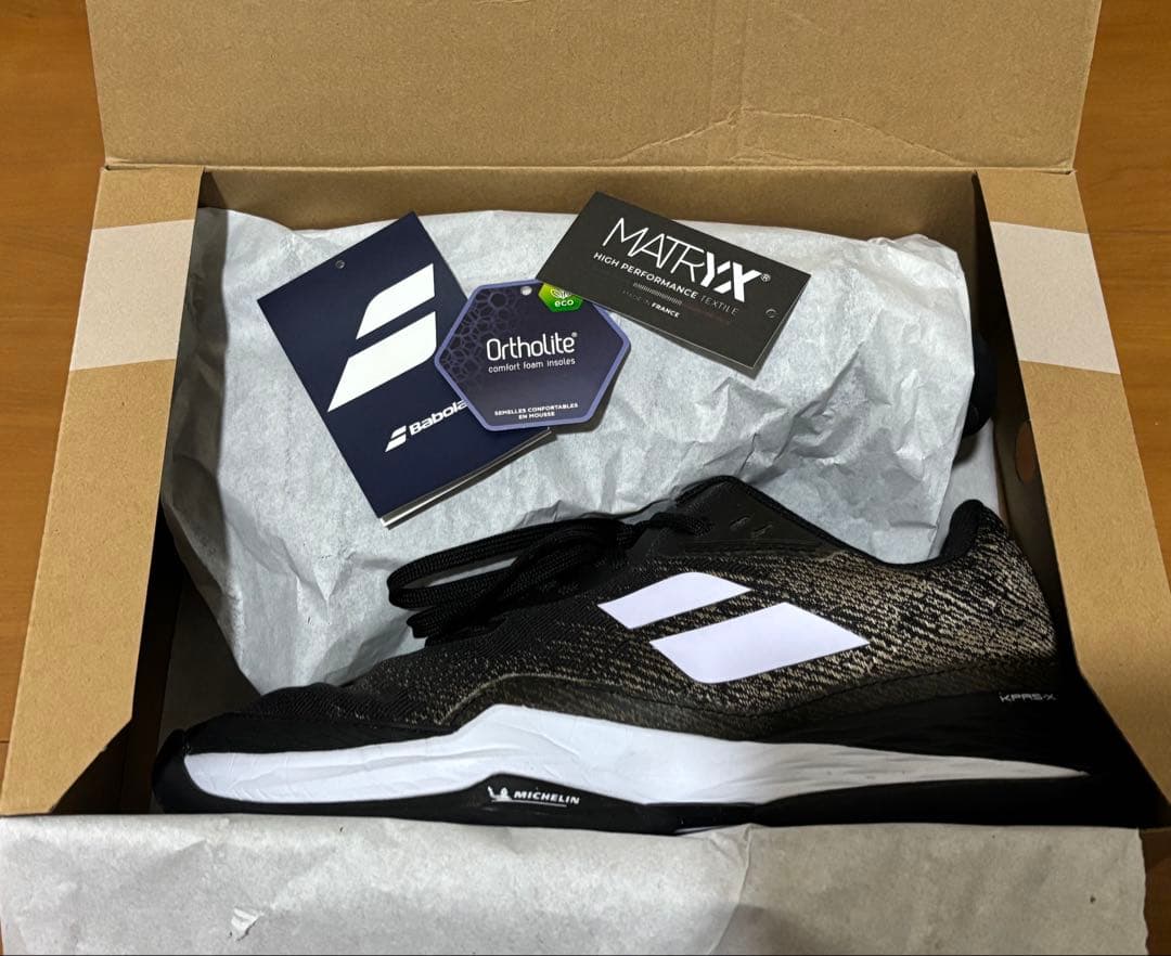 【BabolaT】ジェットマッハ3 テニスシューズ 27cm オールコート