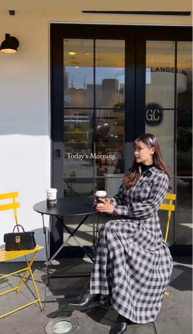 【ゲリラ値下げ中】CheckeredPleats Long ShirtDress