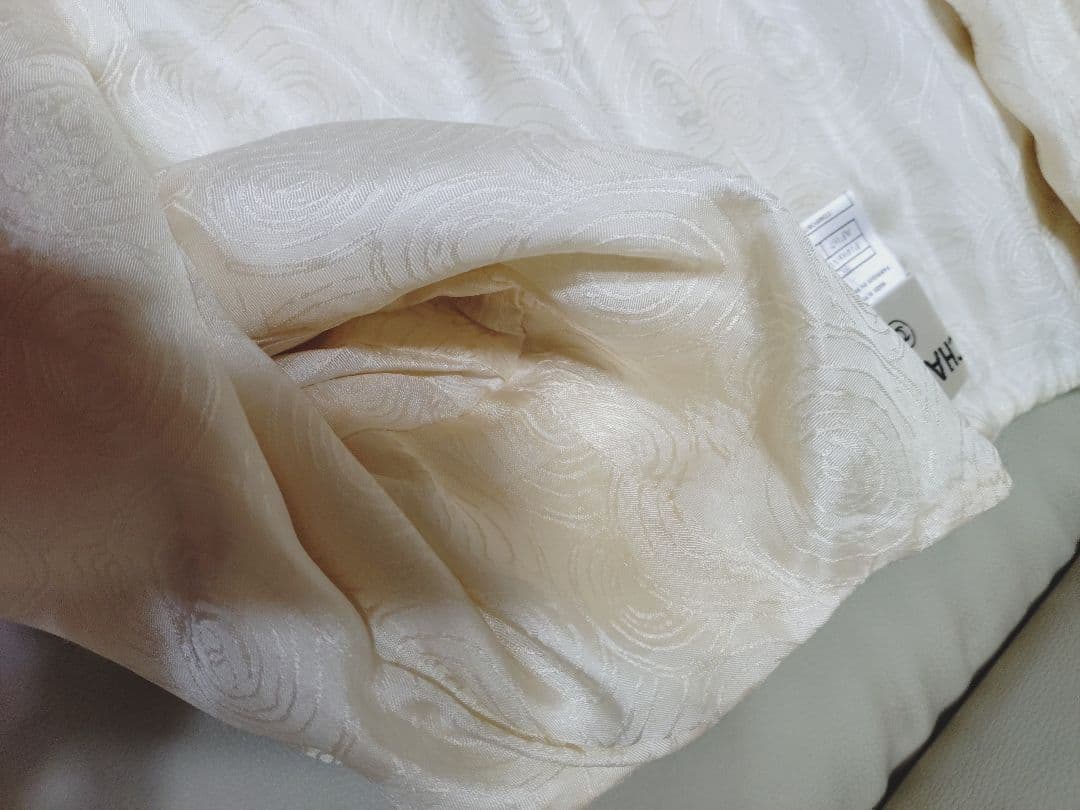 CHANELシャネルボタンノーカラーツイードジャケット フランス製