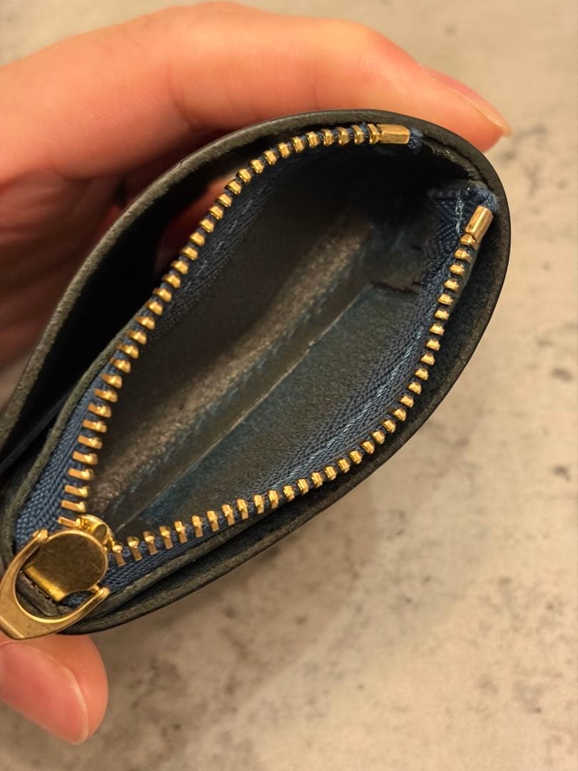 【美品】moku Saku ver.3 プエブロ ミニ財布 PETROLIO