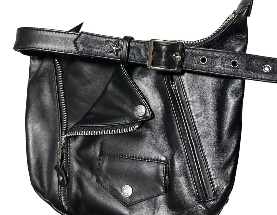 schott ライダース ショルダーバッグ ルイスレザー 666 32 34