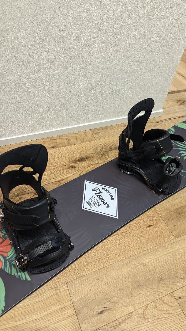 Death Label flower デスレーベル スノーボード ビンディング付