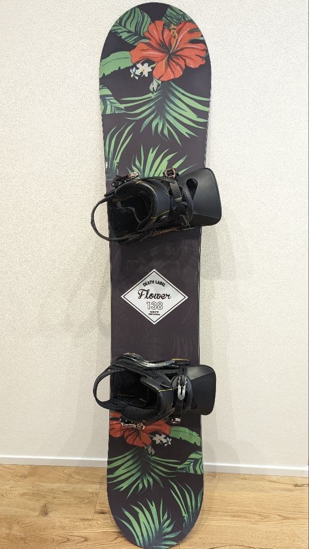 Death Label flower デスレーベル スノーボード ビンディング付