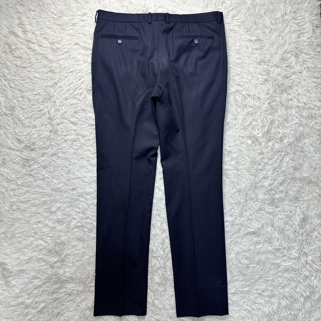 現行 美品 ポールスミス マルチカラー 2トーン ネイビー ストライプ XL