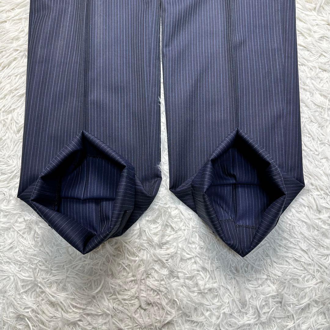 現行 美品 ポールスミス マルチカラー 2トーン ネイビー ストライプ XL