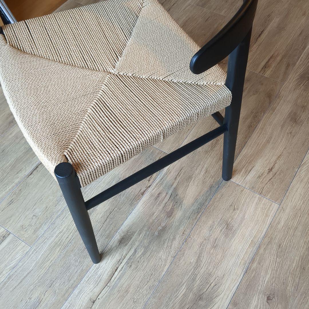 Re:CENO リセノ folk round arm チェア / BLACK