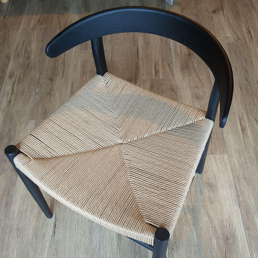 Re:CENO リセノ folk round arm チェア / BLACK