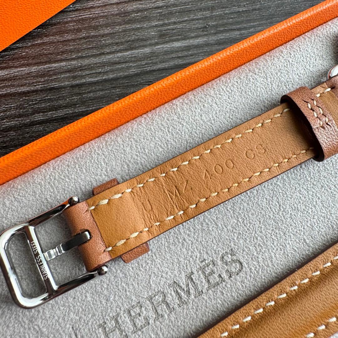 2855 Apple Watch エルメス　ゴールド　ドゥブルトゥール　二重