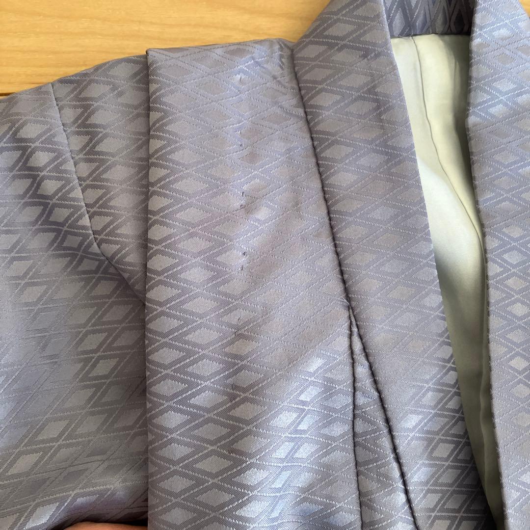 【美品】男の子 七五三 袴セット 12点フルセット おまけ付き 鷹市松 紺 藍鼠