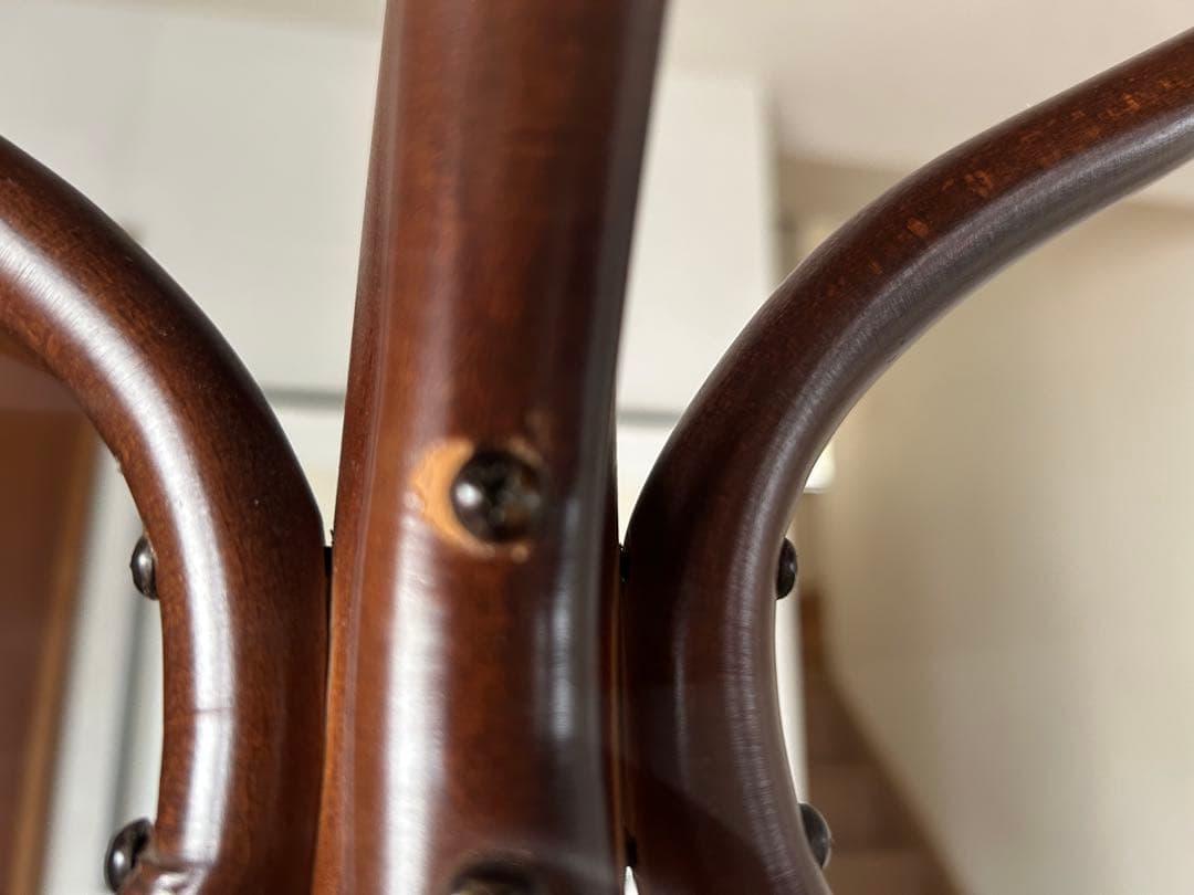 秋田木工　コートラック ブラウン