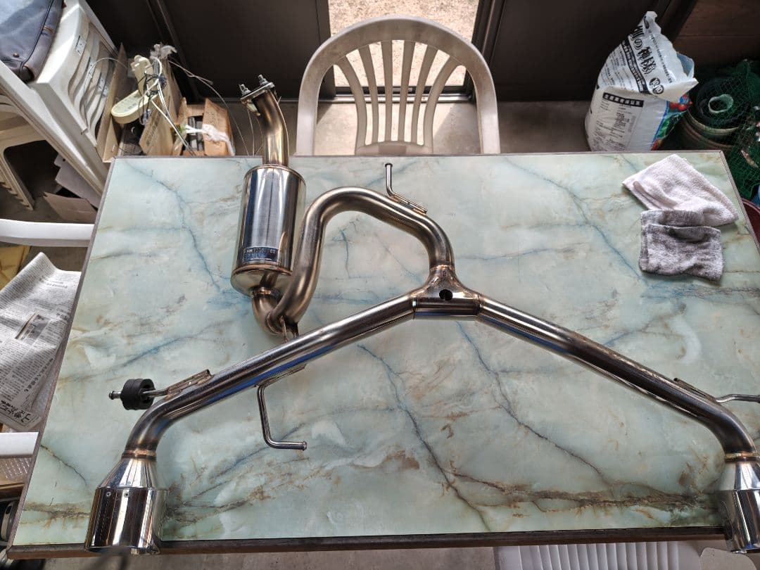 ZC33S ガナドールマフラーリヤピースのみ　車検対応品