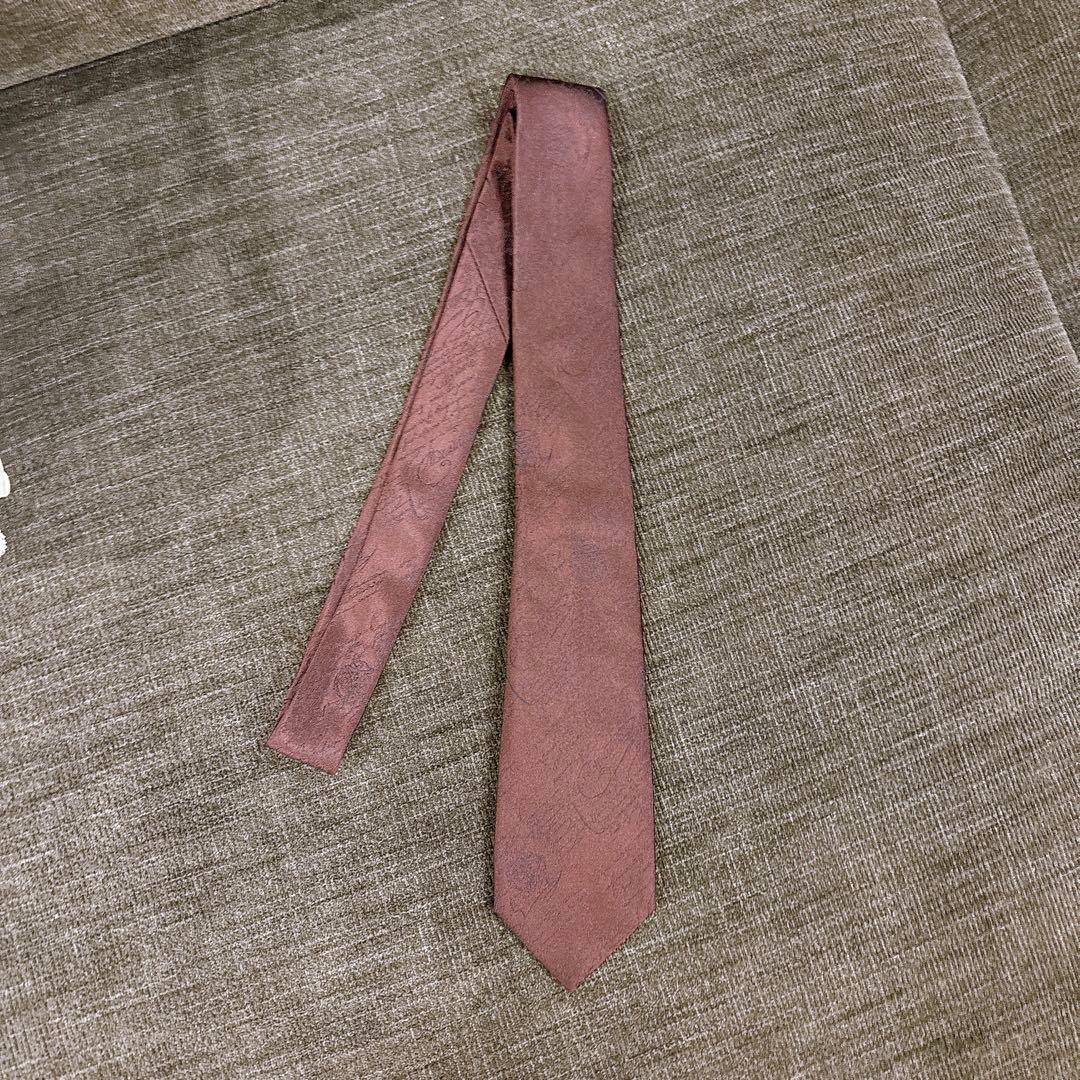 BERLUTI ボルドー シルクネクタイ