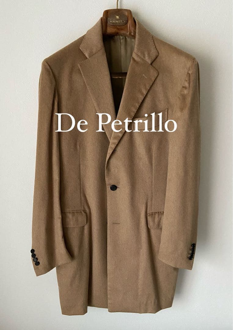 【美品】デペトリロ　カシミヤ　コート　ラルディーニ　タリアトーレ　ベルベスト