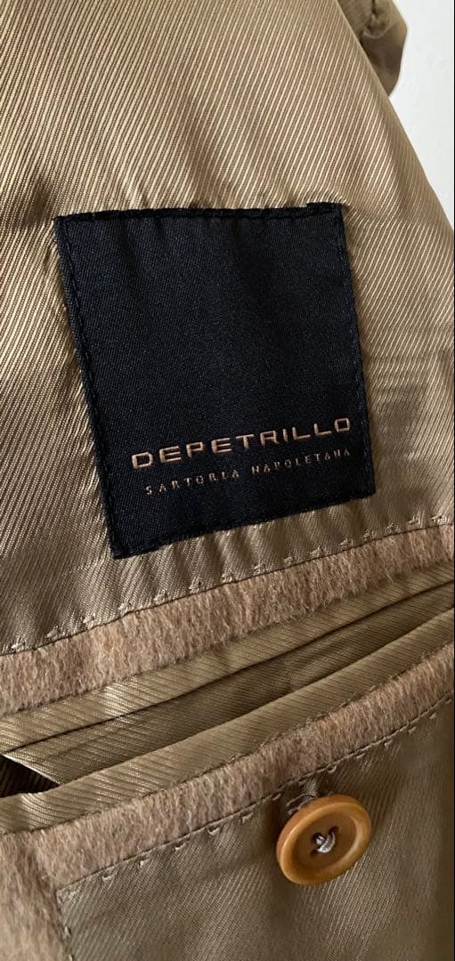 【美品】デペトリロ　カシミヤ　コート　ラルディーニ　タリアトーレ　ベルベスト